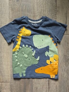 Navy Dino Graphic Short Sleeve Tee - Carter's
